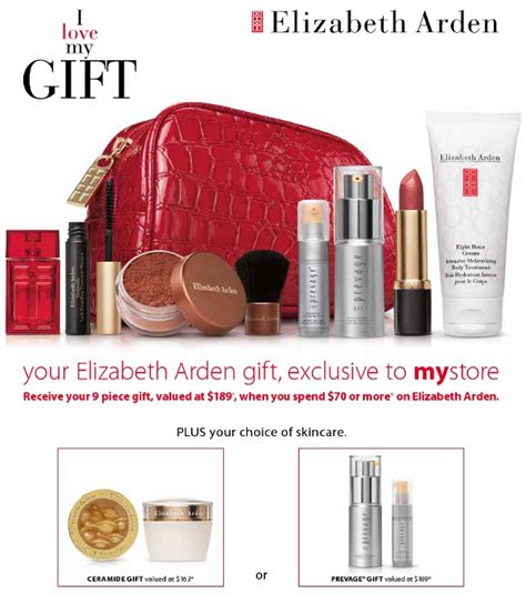elizabeth arden myer gift with purchase
